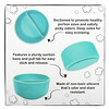 Grabease, Silicone Suction Bowl, 6m+, Teal, 1 Count
