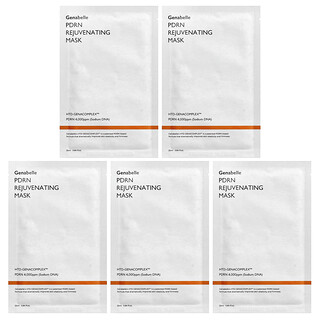 Genabelle, Topeng Kecantikan Rejuvenating PDRN, 5 Helaian, 0.84 fl oz (25 ml) Setiap satu