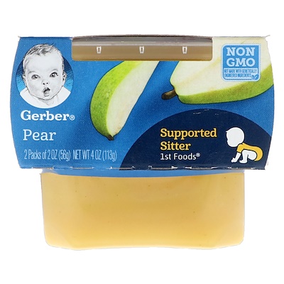 Gerber 1st Foods,梨,2包,每包2盎司(56克)