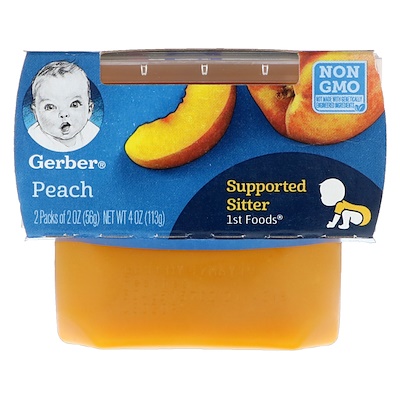Gerber 1st Foods,桃,2包,每包2盎司(56克)