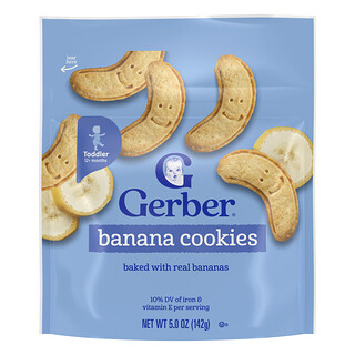 Gerber, Banana Cookies, 12+ Months, 5 oz (142 g)
