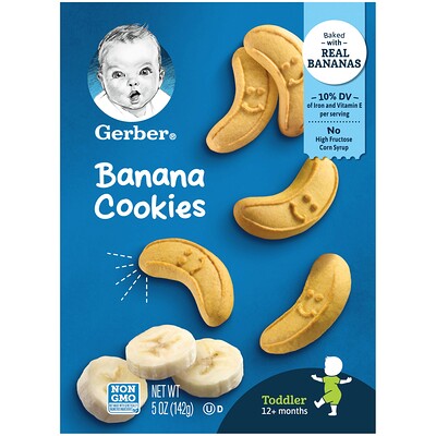 

Gerber Banana Cookies 12+ Months 5 oz (142 g)