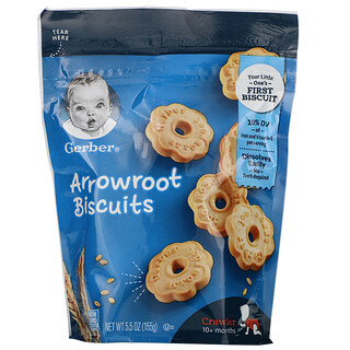 Gerber, Arrowroot Biscuits, 10개월 이상, 155g(5.5oz)