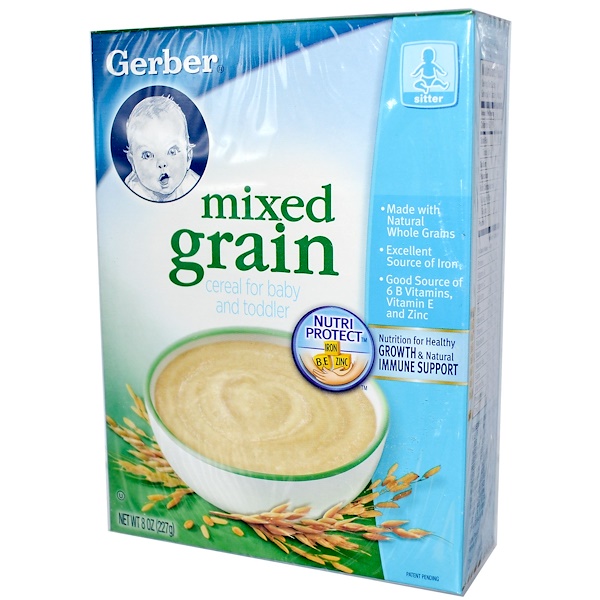 Gerber, Cereal for Baby and Toddler, Mixed Grain, 8 oz (227 g) (Discontinued Item) 