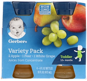 Отзывы о Гербер, Variety Juice Pack,  12+ Months, 4 Pack, 4 fl oz (118 ml) Each