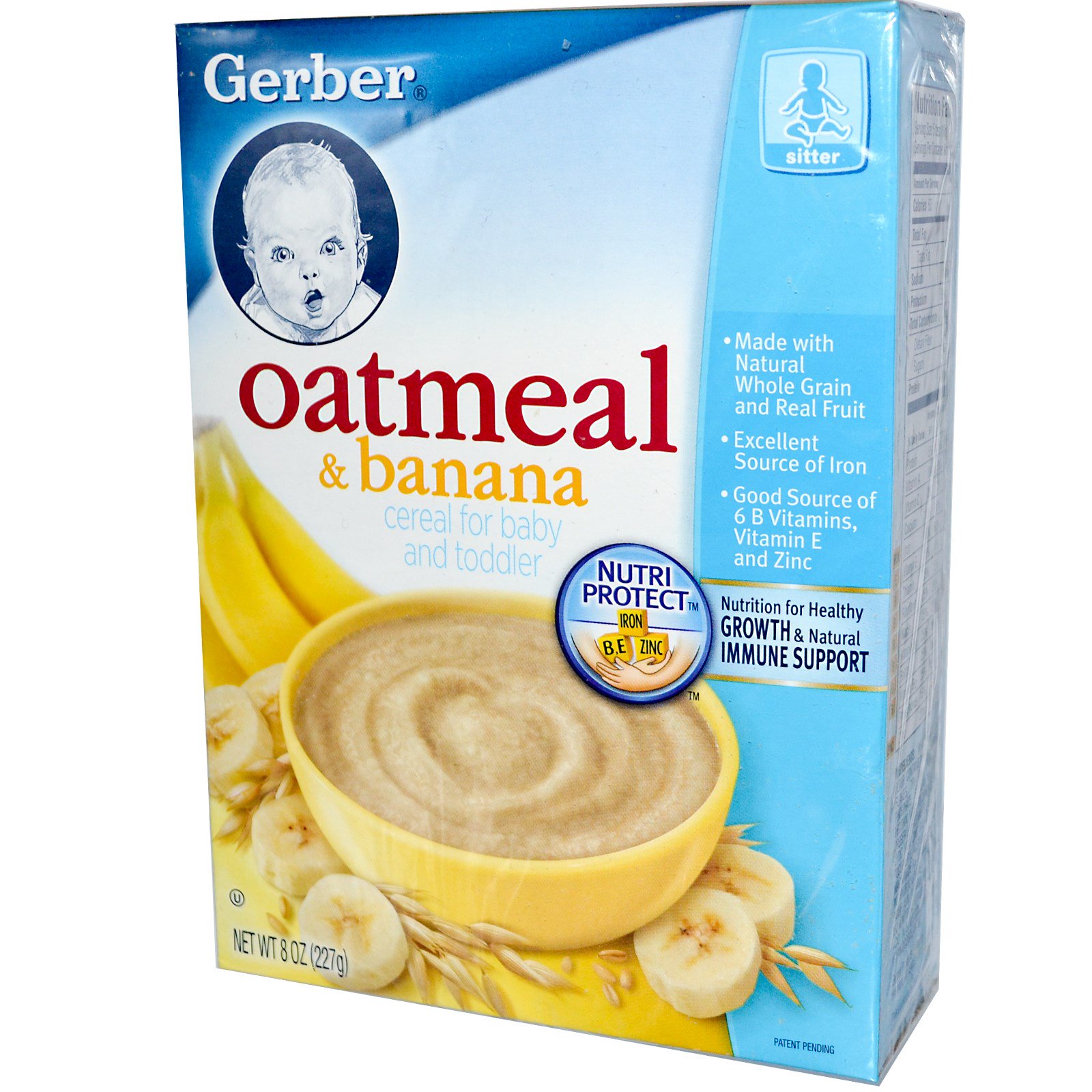 Gerber, Cereal for Baby and Toddler, Oatmeal & Banana