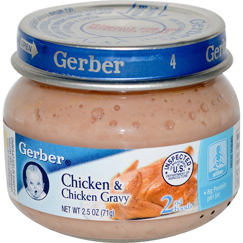 Gerber, 2nd Foods, Chicken & Chicken Gravy, Sitter, 2.5 oz (71 g) - iHerb