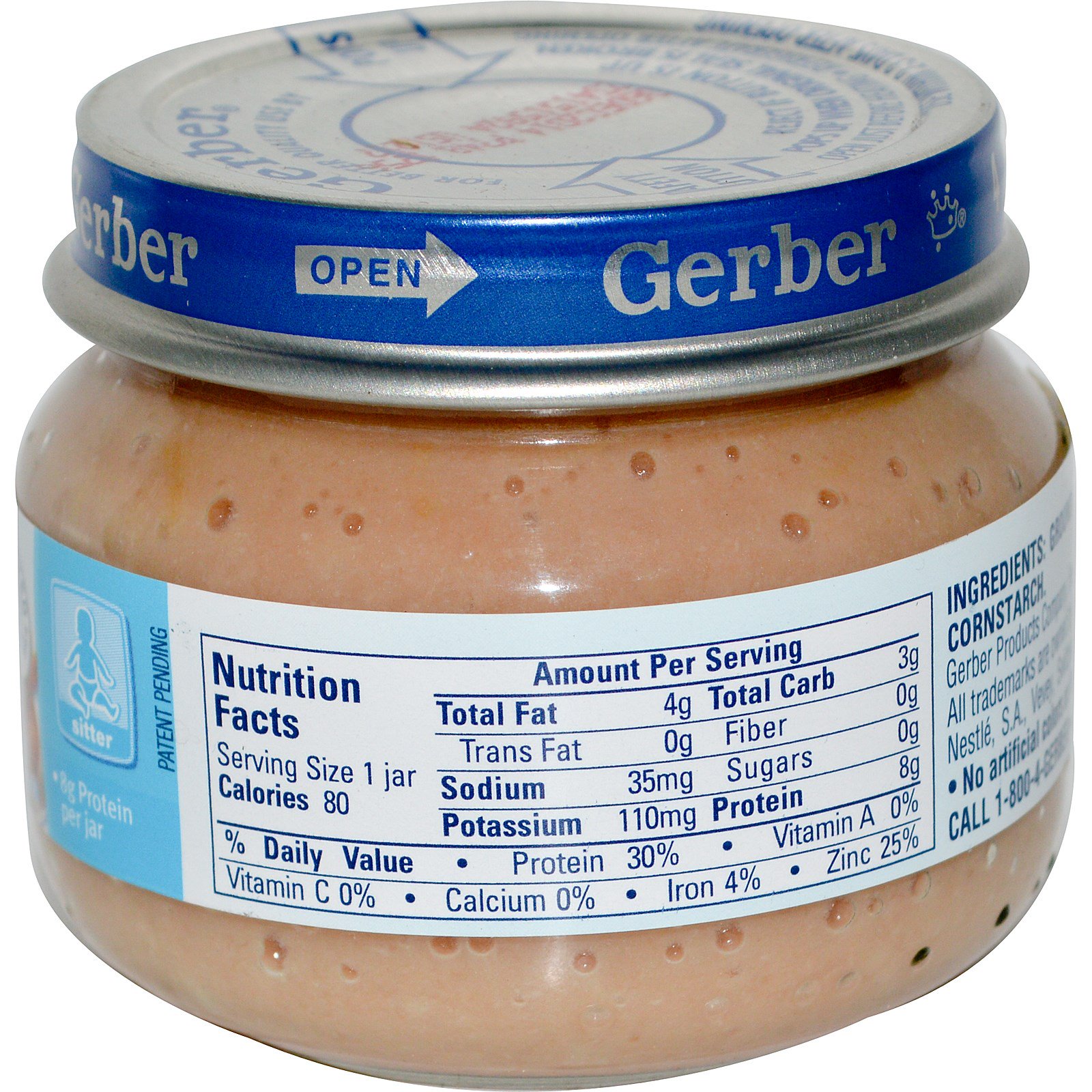 Gerber, 2nd Foods, Turkey & Turkey Gravy, Sitter, 2.5 oz (71 g) - iHerb
