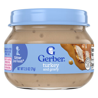 Gerber, 2nd Foods®, Sitter, z indykiem i sosem, 71 g
