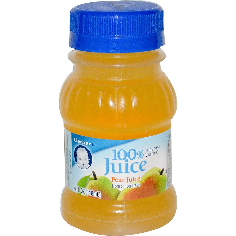 Gerber, 100 Juice, Pear, 4 fl oz (118 ml) iHerb