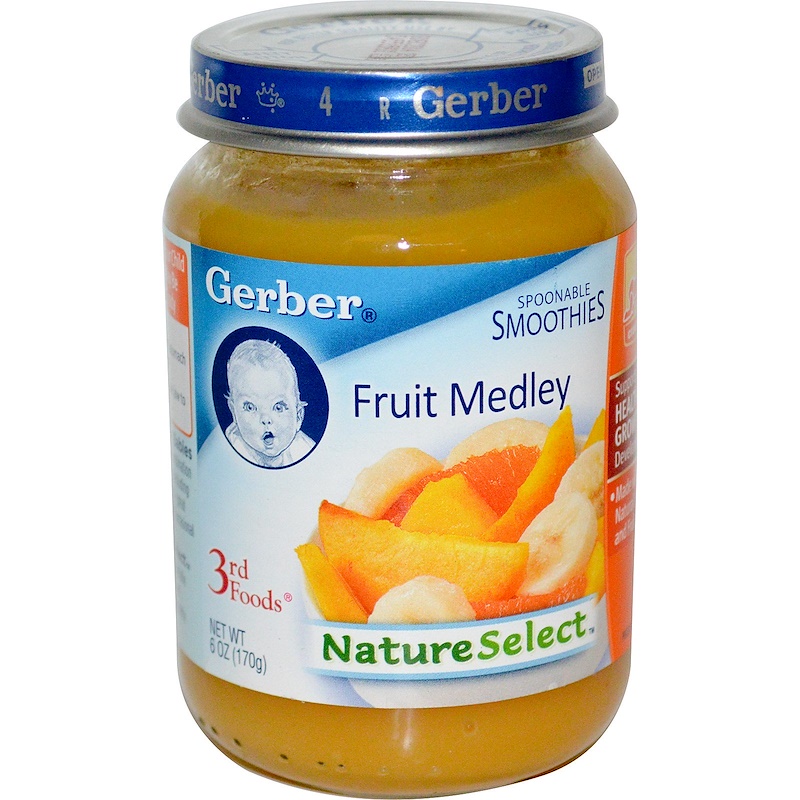 Gerber, 3rd Foods, NatureSelect, Fruit Medley, 6 oz (170 g) iHerb