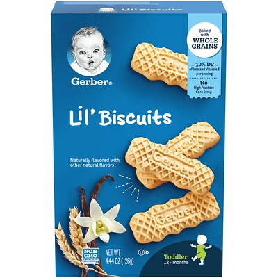 

Gerber Lil 'Biscuits, для детей от 12 месяцев, 126 г (4,44 унции)