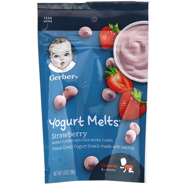 يوجرت ميلتس، للرضع في عمر أكثر من 8 أشهر، فراولة، 1.0 أونصة (28 جم)