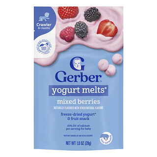 Gerber, Yogurt Melts®, 8+ Months, Mixed Berries, 1 oz (28 g)