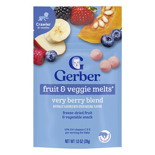 Gerber, Fruit & Veggie Melts®, 8+ Months, Very Berry Blend, 1 oz (28 g)