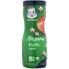 Gerber‏, חטיפים תפוחים (Puffs) אורגניים, גיל 8 חודשים ומעלה, תפוח, 42 גרם (1.48 אונקיות)
