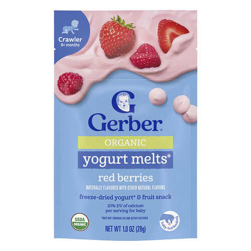 Gerber, Organic Yogurt Melts®, Bio-Joghurt-Melts®, ab 8 Monaten, Rote Beeren, 28 g (1 oz.)
