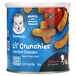 Gerber, Lil'Crunchies，8 個月以上兒童，菜園番茄，1.48 盎司（42 克）