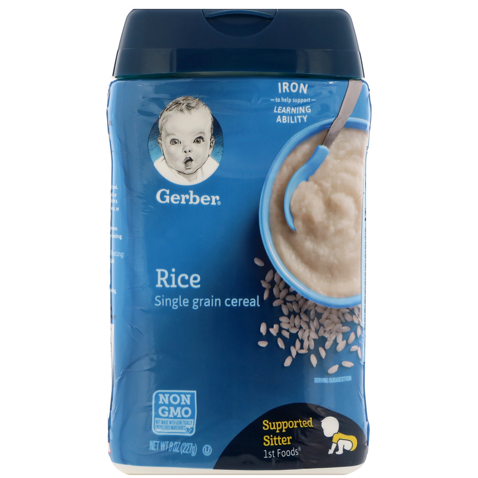 Gerber Rice Cereal Single Grain 8 Oz 227 G 2809