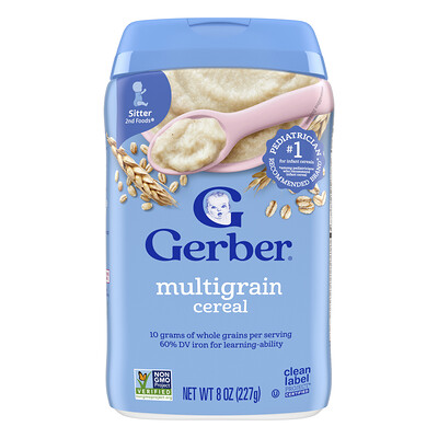 Gerber, Cereal para bebés, 2nd Foods, Multigrano, 227 g (8 oz)