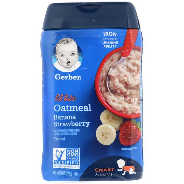 Gerber, Lil' Bits, ΠΎΠ²ΡΡΠ½Π°Ρ ΠΊΠ°ΡΠ°, ΠΏΠΎΠ»Π·Π°ΡΡΠΈΠΉ ΠΌΠ°Π»ΡΡ, ΠΎΡ 8 ΠΌΠ΅ΡΡΡΠ΅Π², Π±Π°Π½Π°Π½ ΠΈ ΠΊΠ»ΡΠ±Π½ΠΈΠΊΠ°, 8 ΡΠ½ΡΠΈΠΉ (227 Π³)