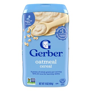 Gerber, Avena, Cereal de un solo grano, Primeros alimentos, 454 g (16 oz)