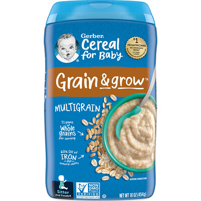 

Gerber Мультизлаковая каша 2nd Foods 454 г (16 унций)