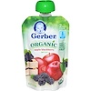 Gerber, Второе блюдо, натуральное детское питание, с яблоком и черникой, 3.5 унции (99 г)