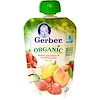 Gerber, 2nd Foods, Organic Baby Food, Pears, Peaches & Strawberries, 3.5 oz (99 g)