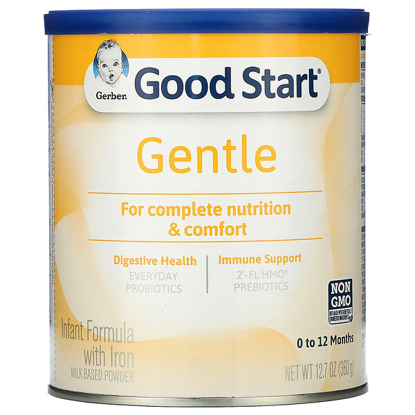 Gerber, Good Start, Gentle, Infant Formula with Iron, 0 to 12 Months, 12.7 oz (360 g)