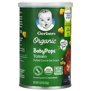 Gerber, Organic Baby Pops, Tomato, Crawler, 8+ Months, 1.23 oz (35 g)