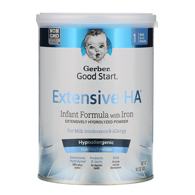 Gerber Good Start, Extensive HA, смесь для детского питания с железом, от рождения до 12 месяцев, 400 г (14,1 унции)
