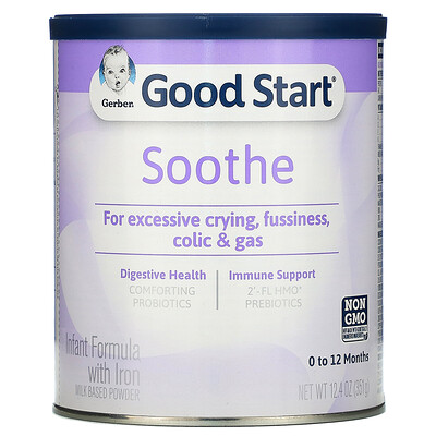 Gerber Good Start, Soothe, детская смесь с железом, от 0 до 12 месяцев, 351 г (12,4 унции)
