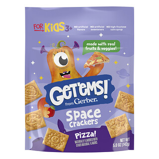 Gerber, Get'ems!™, Space Crackers, For Kids 3+, Pizza, 5 oz (142 g)