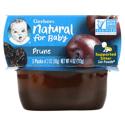 

Gerber Natural for Baby 1st Foods чернослив 8 пакетиков 56 г (2 унции)