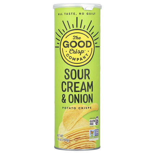 The Good Crisp Company, Kartoffelchips, Sour Cream & Onion, 160 g (5,6 oz.)