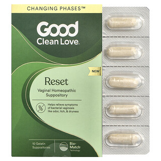 Good Clean Love, BiopHresh®，女性私密部位顺势护理栓剂，10 粒明胶栓剂