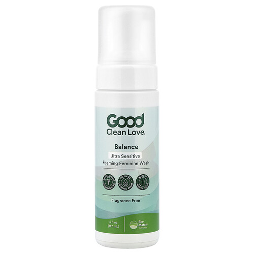 Good Clean Love Balance, Foaming Feminine Wash, Fragrance Free, 5 fl oz (147 ml)
