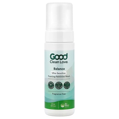 Good Clean Love, Balance, Jabón líquido espumante femenino, Sin fragancia, 147 ml (5 oz. líq.)