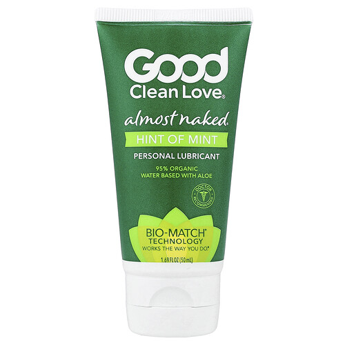Good Clean Love Almost Naked®, Personal Lubricant, Hint of Mint, 1.69 fl oz (50 ml)