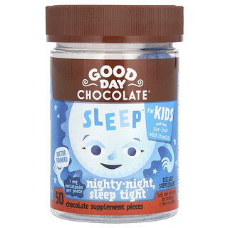 Good Day Chocolate, Sleep For Kids, Chocolate, 1 mg, 50 Unidades