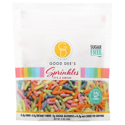 

Good Dee's Sprinkles Sugar Free It's A Circus 3 oz (85 g)