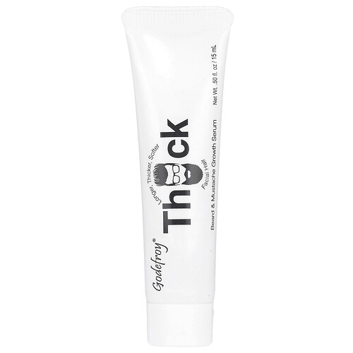 Godefroy, Thick™, parran ja viiksien kasvuseerumi, 15 ml