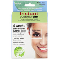 Instant Eyebrow Tint, Permanent Eyebrow Tint Kit, Medium Brown, 3 Application Kit - изображение