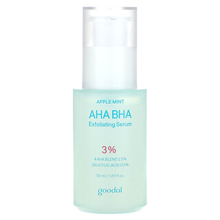 Goodal, AHA BHA 3% exfoliërend serum, appelmunt, 1.69 fl oz (50 ml)