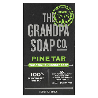 The Grandpa Soap Co., Wonder Soap, Pine Tar, 3.25 oz (92 g)