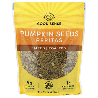 Good Sense, Pumpkin Seeds Pepitas, Salted, Roasted, 14 oz (397 g)