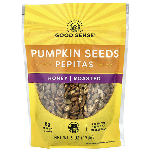 Good Sense, Pumpkin Seeds, Pepitas, Honey Roasted, 6 oz (170 g)
