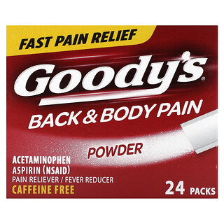 Goody's, Dos et corps en poudre, Sans caféine, 24 sachets