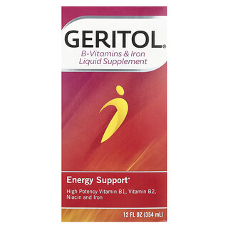 Geritol, B-Vitamins & Iron Liquid Supplement, 12 fl oz (354 ml)